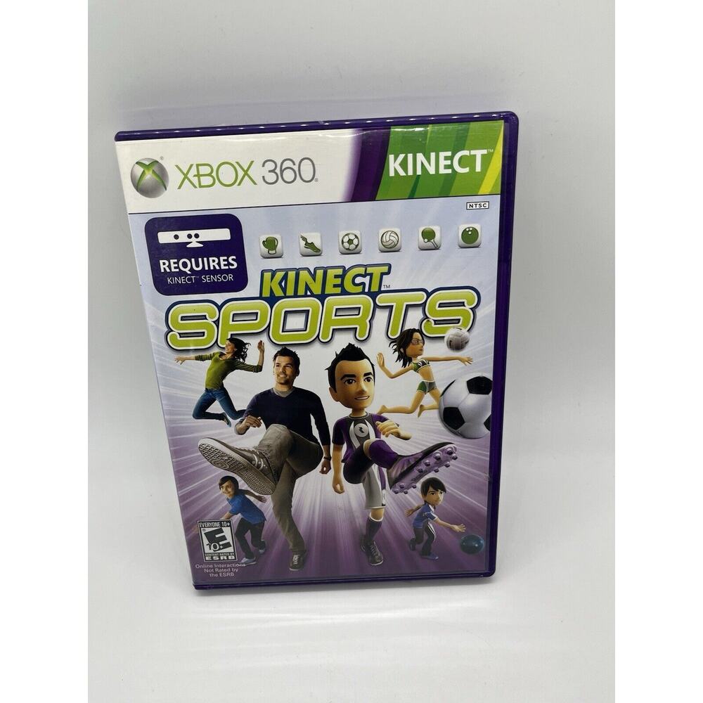 Kinect Sports (Microsoft Xbox 360, 2010) Complete with Manual Tested